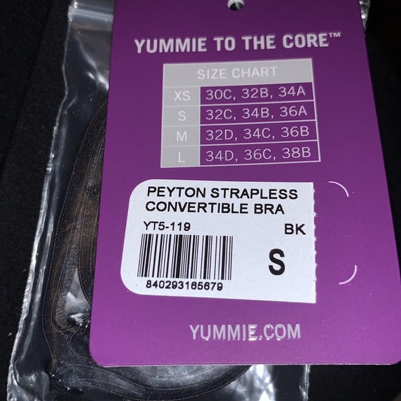 NWT YUMMIE Black Peyton Contour Convertible Bra - Picture 6 of 6